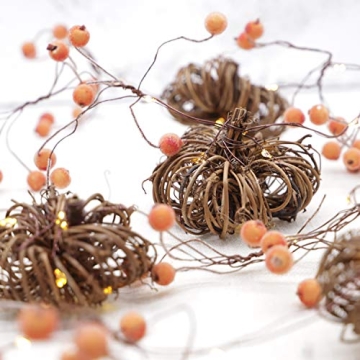 MIYA Life Pumpkin String Lights 10FT - Fall Decor Lights
