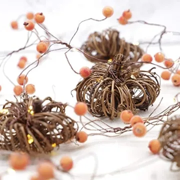 MIYA Life Pumpkin String Lights 10FT - Fall Decor Lights