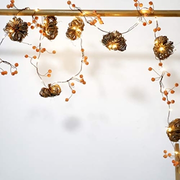 MIYA Life Pumpkin String Lights 10FT - Fall Decor Lights