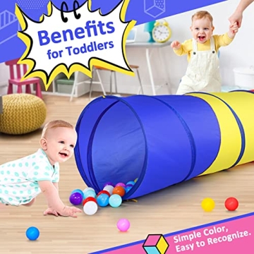 Pop Up Play Tunnel Tent for Toddlers Babies Dogs Indoor Outdoor