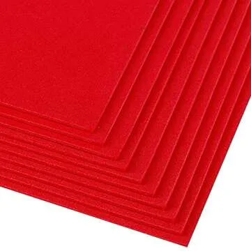 UUYYEO Self-Adhesive Foam Sheets for Crafts 10 Pcs Red