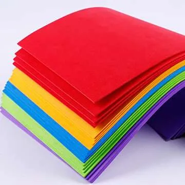 UUYYEO Self-Adhesive Foam Sheets for Crafts 10 Pcs Red