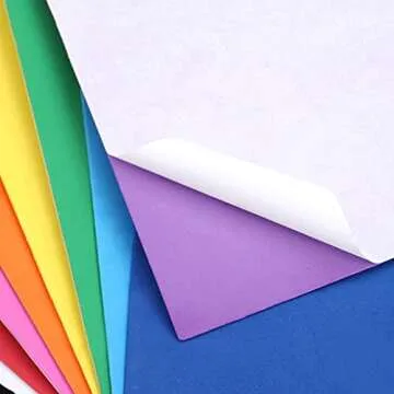 UUYYEO Self-Adhesive Foam Sheets for Crafts 10 Pcs Red