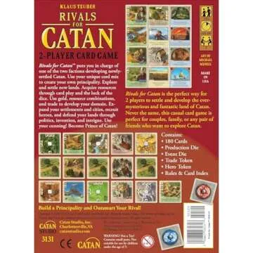 Rivals for CATAN Card Game - Build, Trade, and Conquer in the World of CATAN! Strategy Game, Family ...