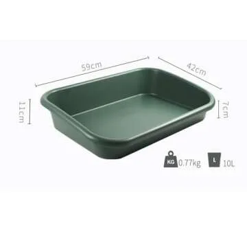 Defemim Garden Tidy Tray, Multifunctional One Piece Potting Tray for Seeding, Mixing, Growing and Pot Storage, Succulent and Cactus Soil Potting Mix Tray 23"x16.4"x4.3",Green