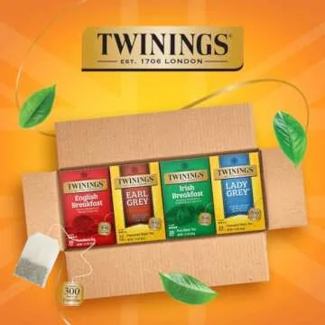 Twinings NEW Lemon Black Iced Tea, 72 Deliciously Unsweetened Tea Bags, Makes 18 Pitchers or 144 Servings, Caffeinated, 72 Count (Pack of 1)