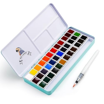 MeiLiang Watercolor Paint Set with 36 Vivid Colors
