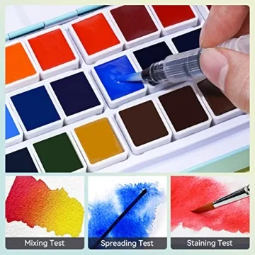 MeiLiang Watercolor Paint Set with 36 Vivid Colors