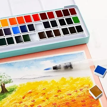 MeiLiang Watercolor Paint Set with 36 Vivid Colors