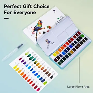 MeiLiang Watercolor Paint Set with 36 Vivid Colors