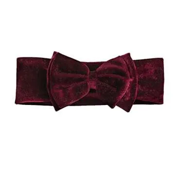YeeMan 5PCS Velvet Headbands for Baby Girls Stylish Bows
