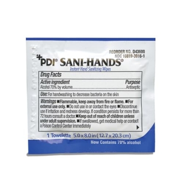 Sani-Hands Sanitizer Wipes - 100 Packets for Easy Hygiene