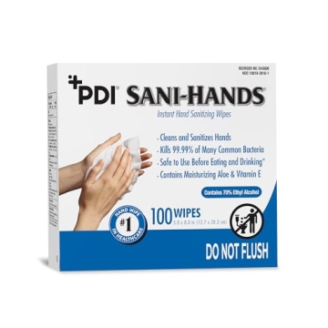 Sani-Hands Sanitizer Wipes - 100 Packets for Easy Hygiene