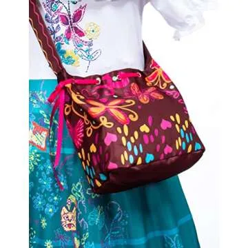 Kaisebile Princess Dress for Girls Birthday Halloween Dress Up with Bag Glasses Earrings 5-6 Years