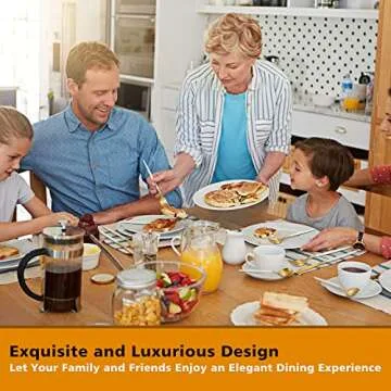 Matte White Gold Silverware Set, Oliviola 20-Piece Stainless Steel Flatware Cutlery Set Service for 4, Satin Finish Kitchen Utensil Set, Dishwasher Safe