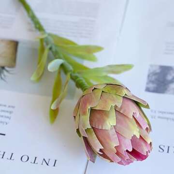 Lovmeety 4Pcs Artichokes Artificial Flowers for Decor
