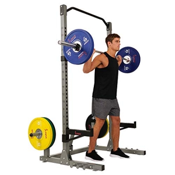 Sunny Health & Fitness Power and Squat Rack - Compact and Versatile Gym Equipment