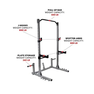 Sunny Health & Fitness Power Rack for Ultimate Home Workouts