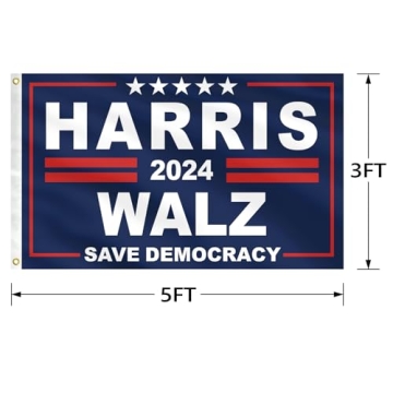 Kamala Harris 2024 Flag - Outdoor & Indoor Use