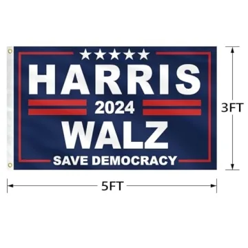 Kamala Harris 2024 Flag - Outdoor & Indoor Use