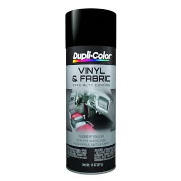 Dupli-Color HVP106 Vinyl and Fabric Coating Spray Paint - Flat Black - 11 oz Aerosol Can
