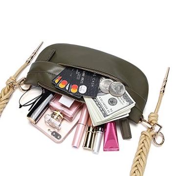 Trendy FEITH&FELLY Women Small PU Leather Waist Pack