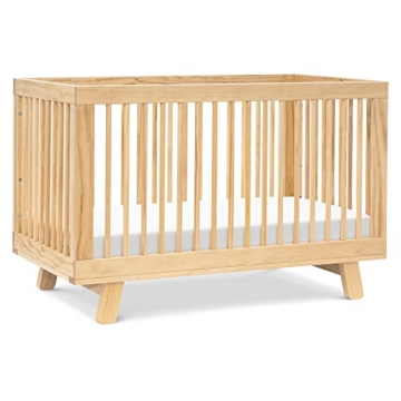 Babyletto Hudson 3-in-1 Convertible Crib with Toddler Bed Conversion Kit in Natural, Greenguard Gold...