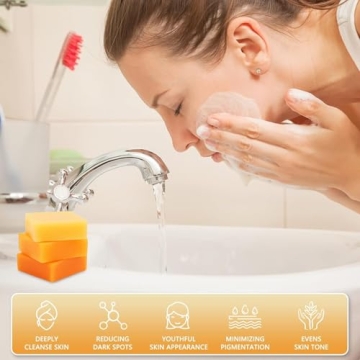 Inlifay Kojic Acid Turmeric Soap for Dark Spots & Brightening