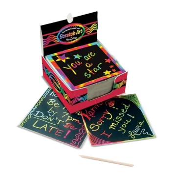 Melissa & Doug Scratch Art Rainbow Mini Notes for Creative Fun