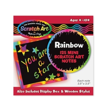 Melissa & Doug Scratch Art Rainbow Mini Notes for Creative Fun