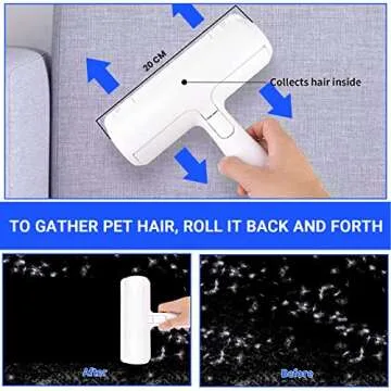 Reusable Dog Hair Remover Roller - Eco-Friendly & Effective