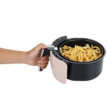 GoWISE USA GW22663 GW22662 2.75-Quart Air Fryer + 50 Recipes (Blush), Qt