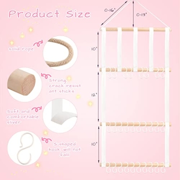 POVETIRE Hair Bow Organizer for Girls Room Decor