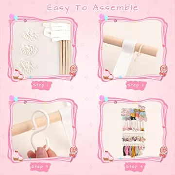 POVETIRE Hair Bow Organizer for Girls Room Decor