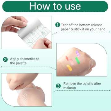 200 Pieces Disposable Makeup Mixing Palette for Artists