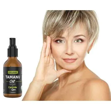 Cammile Q Organic Tamanu Oil - Natural Psoriasis Treatment - Great For Eczema, Acne & Scars - Cold Pressed