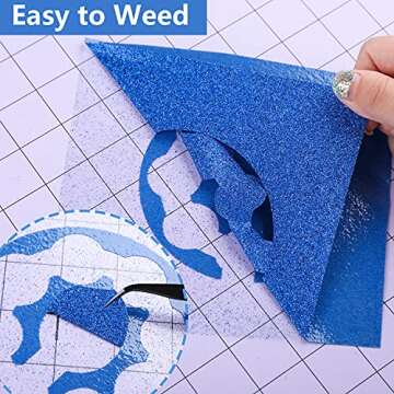 CAREGY Glitter HTV Heat Transfer Vinyl Bundle for All Crafts