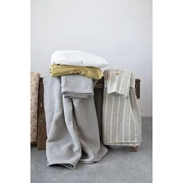 Creative Co-Op Cotton King Bed Cover Set with Shams