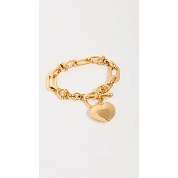 Brinker & Eliza Women's Barbie Bracelet - Elegant Heart Charm