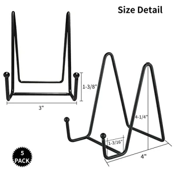 IBosins 5 Pack 4 Inch Display Stands for Art and Collectibles