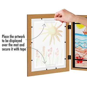 Americanflat Kids Art Frame - Showcase 100 Artworks Stylishly