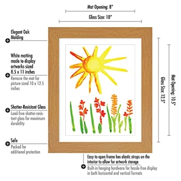 Americanflat Kids Art Frame - Showcase 100 Artworks Stylishly