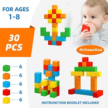 Magnetic Building Blocks for Creative Learning 1-8 Years