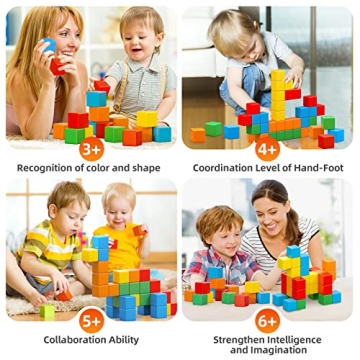 Magnetic Building Blocks for Creative Learning 1-8 Years