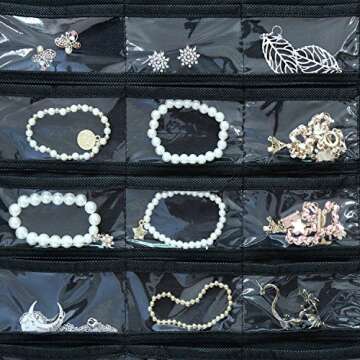 BB Brotrade Jewelry Organizer with 80 Transparent Pockets