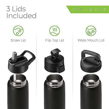 SipX Triple-Insulated Stainless Steel Water Bottle