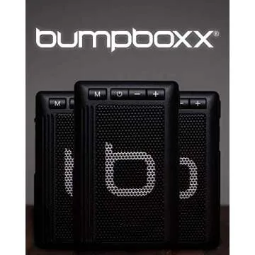 Bumpboxx Wireless Bluetooth Speaker | Blue | Retro Pager Beeper | Outdoor Portable Bluetooth Speaker | MP3 Player | LED Flashlight | Waterproof Speaker | Weighs 3.2oz (Renewed)