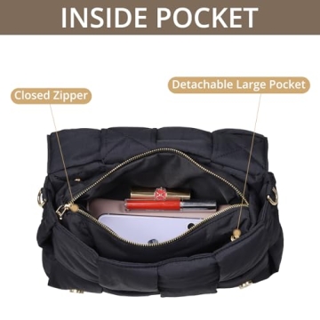 Stylish AICSOLL Puffer Shoulder Bag for Women