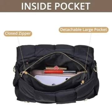 Stylish AICSOLL Puffer Shoulder Bag for Women