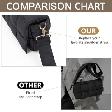 Stylish AICSOLL Puffer Shoulder Bag for Women